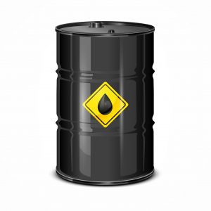 A drum of oil which could cause a burn injury at work
