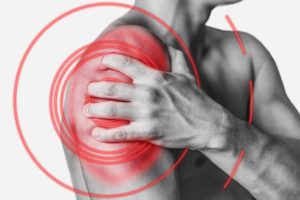 A man with shoulder pain and wanting to know about rotator cuff injury at work claims