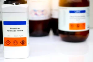 Containers of toxic substances.